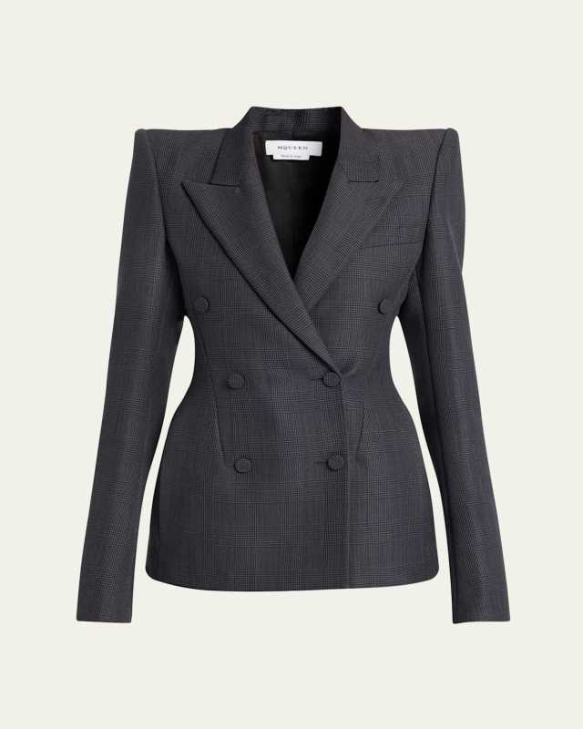 Double-Breasted Sculpted Blazer